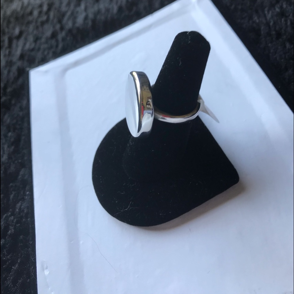 Sterling Silver Round Ring
